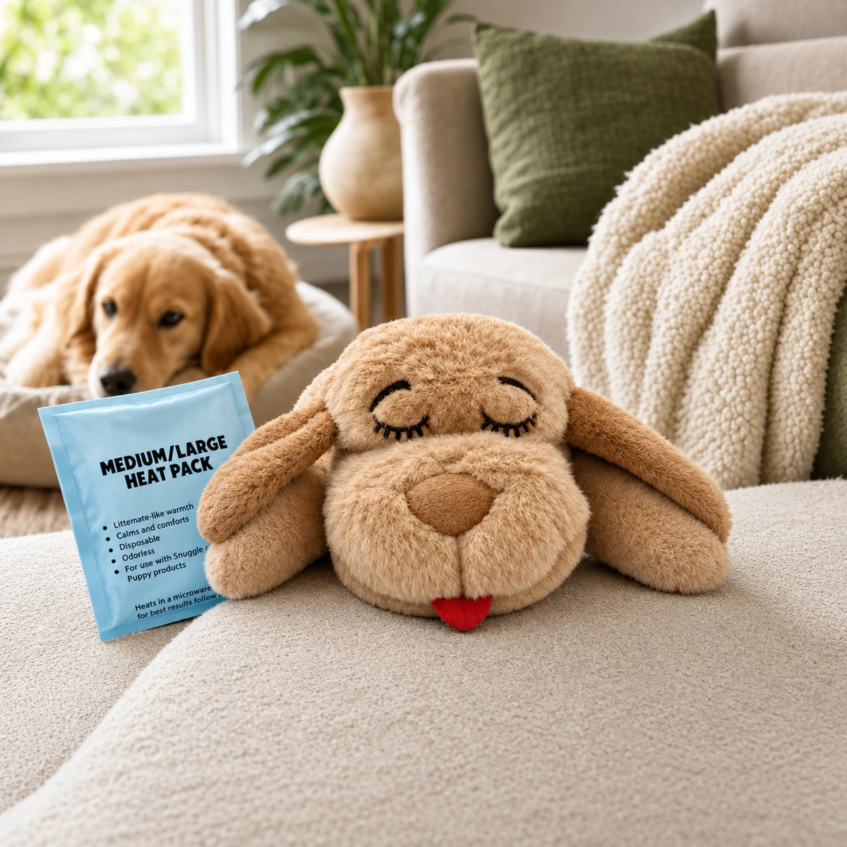 Calming Comfort Plush for Medium Dogs