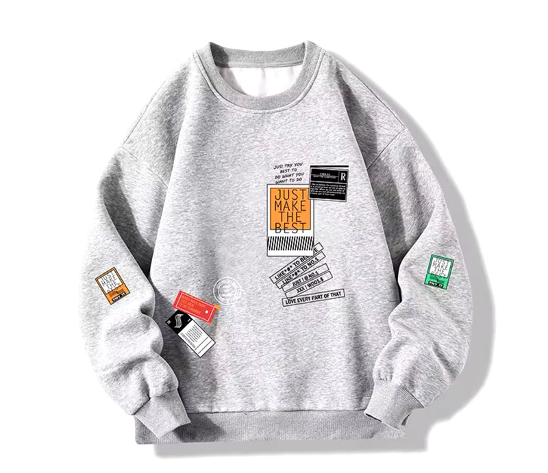 Minimal Tasarımlı Baskılı Sweatshirt